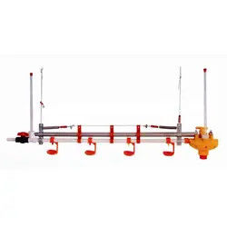 Nipple Drinking System Broilers Poultry Drinking Line 50mm-250mm Tube