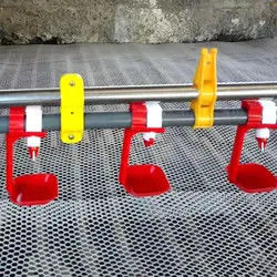 Nipple Drinking System Broilers Poultry Drinking Line 50mm-250mm Tube