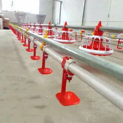 Nipple Drinking System Broilers Poultry Drinking Line 50mm-250mm Tube