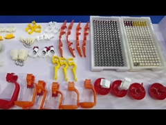 पोल्ट्री ब्रॉयलर लेयर बर्ड बटेर चिकन पीने के लिए डबल विंग ट्विन लॉक निपल ड्रिंकर